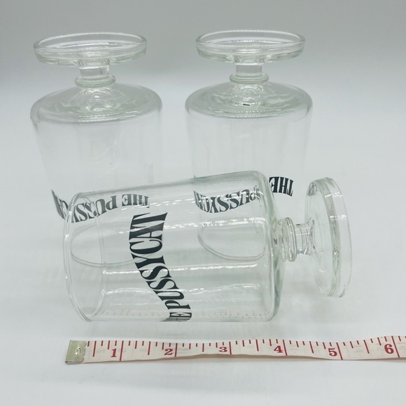 THE PUSSYCAT SET OF 3 VINTAGE 1972 EARLY TIMES KENTUCKY BAR WARE - Picture 7 of 11